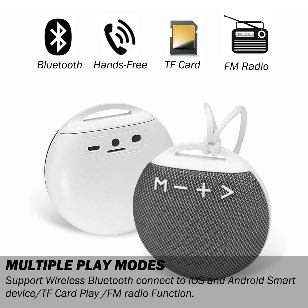 Мини портативный беспроводной динамик Ralyin с Bluetooth настоящий bluetooth 3D супер бас