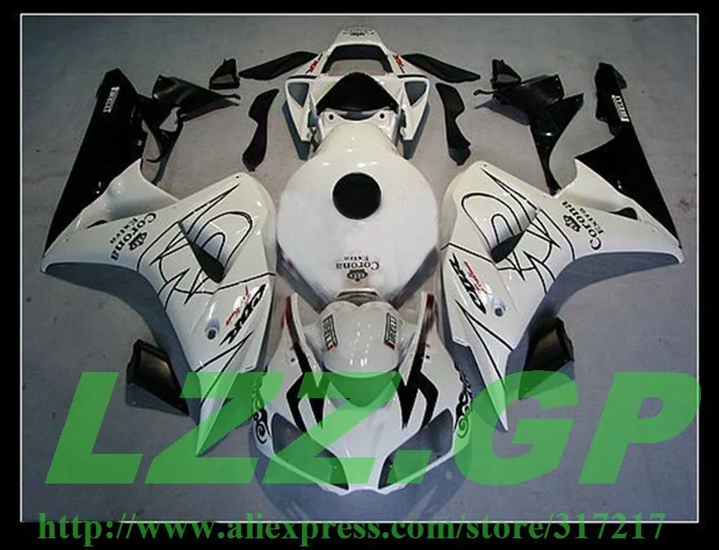 

White black Fairing for honda CBR1000RR 06 07 CBR 1000RR 06 07 CBR 1000 RR 2006 2007 ABS fairing parts #SLL22C4