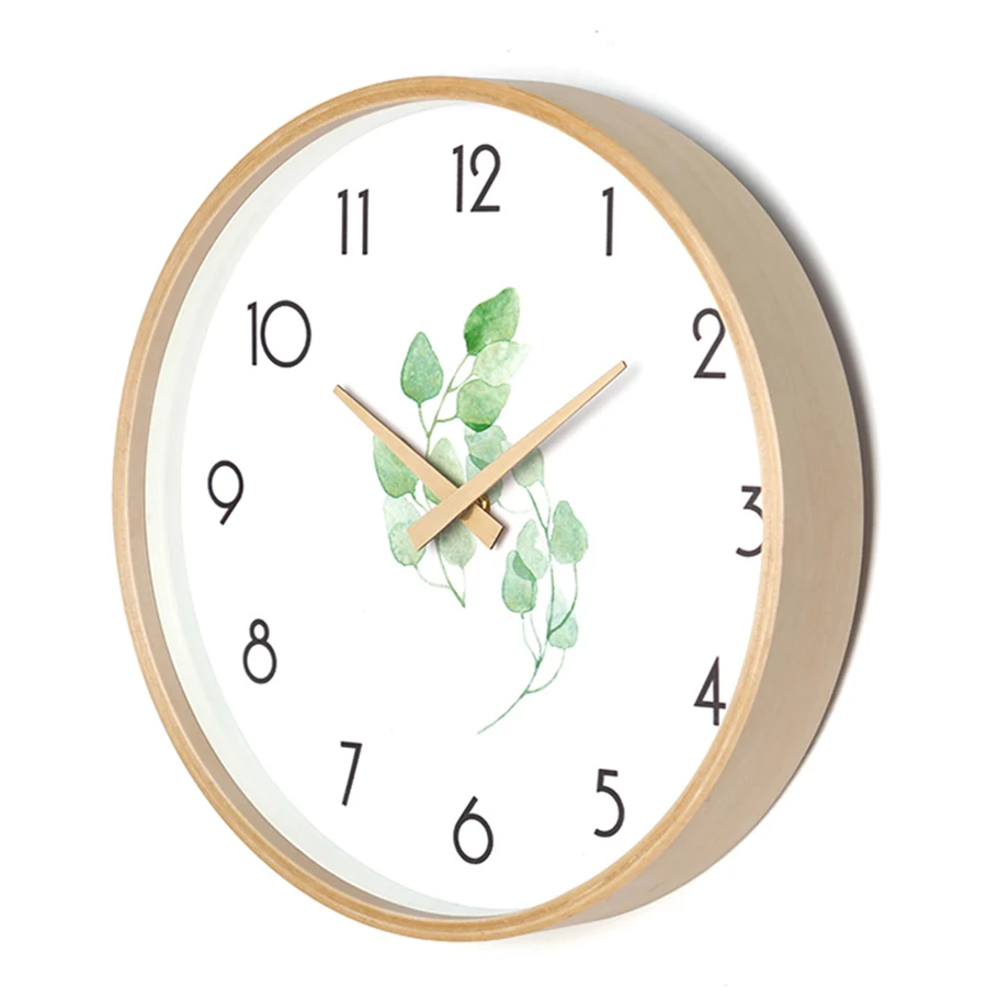 

Creative Wall Clock Living Room Simple Modern Design Wooden Wall Clock Digital Watches Home Decor Farmhouse Kitchen Marij Uana 8