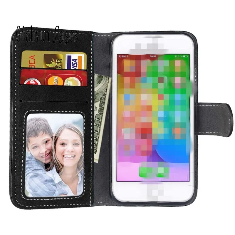 Ретро Чехол книжка для фотографирования мягкий кожаный держатель карт винтажный