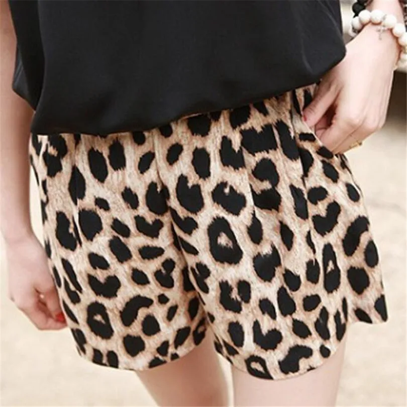 D002 Leopard Пикантные леопардовые трусы летняя новая модная стильная женская обувь Для женщин напечатано шорты Горячая Распродажа короткие брюки плюс Размеры размеры S, M, l - Цвет: D002 Leopard