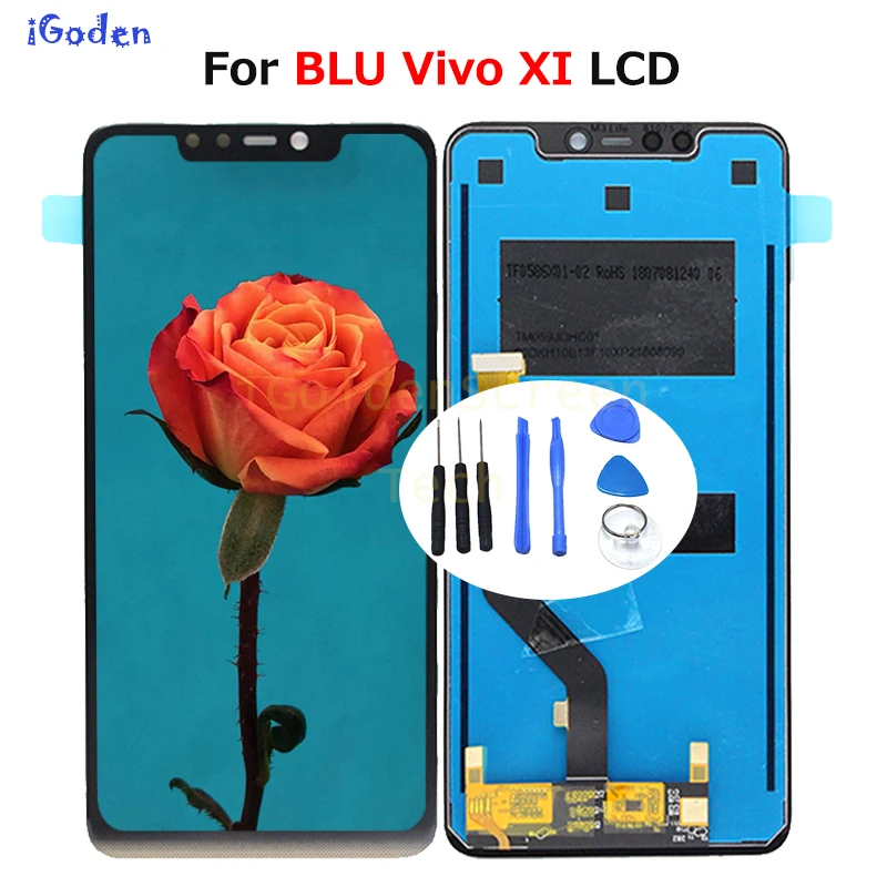 Сборка для BLU Vivo XI Plus V0311WW LTE 6 2 &quotЖК-дисплей с сенсорным экраном дигитайзер полный