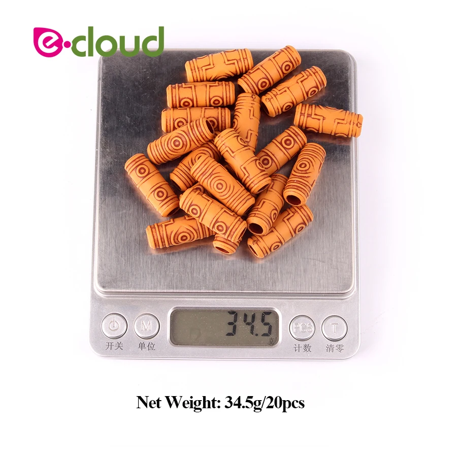 Бусины для плетения волос 7 мм 20 шт./лот|hair beads|for dreadlockshair extension beads |