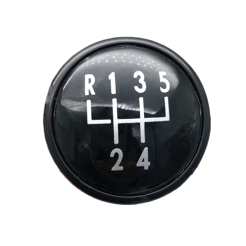 Black 5 Speed 5/6 Скорость автомобиля цвета: красный и серебристый черный подшипниковый переключения кнопка с фиксацией Кепки чехлы для VW Volkswagen Golf Jetta MK3 MK4 GTI Bora поло IBIZA CADDY - Название цвета: Black 5 Speed