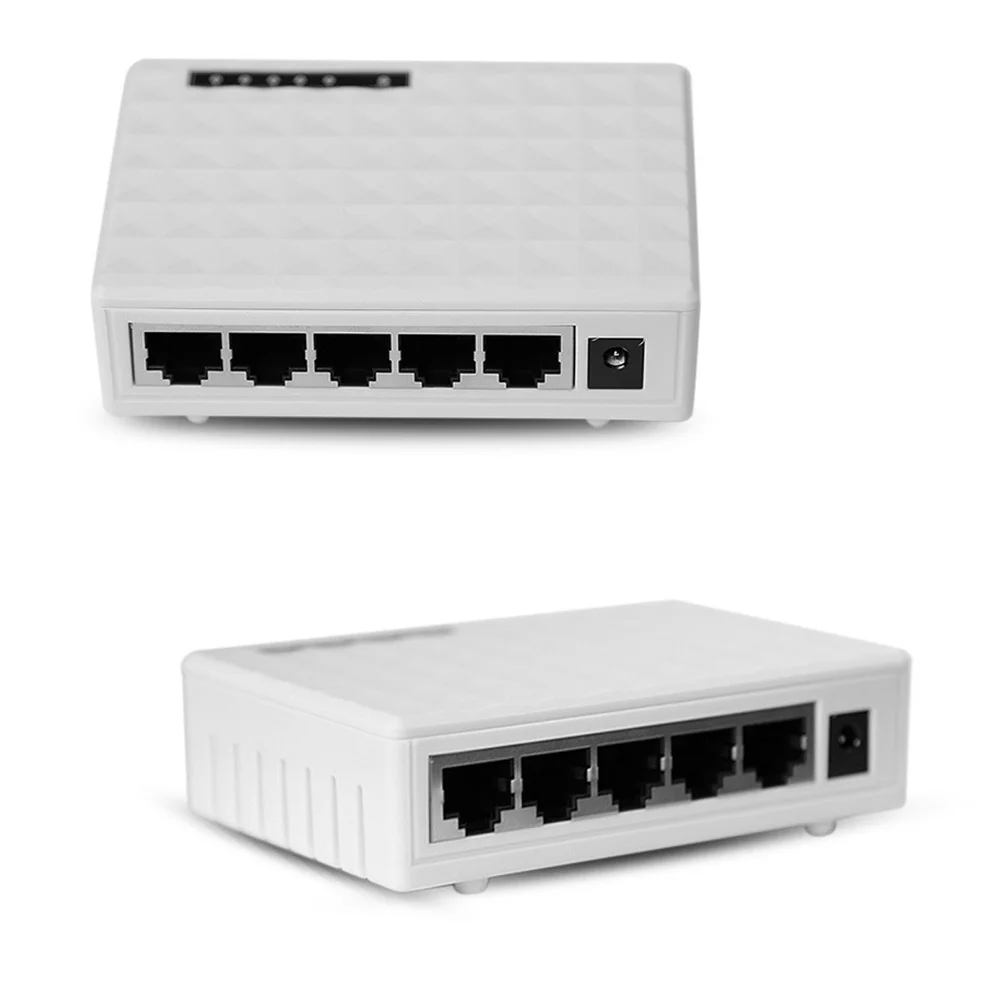 Высокоскоростной мини 5 портов гигабитный сетевой коммутатор Smart Ethernet сплиттер