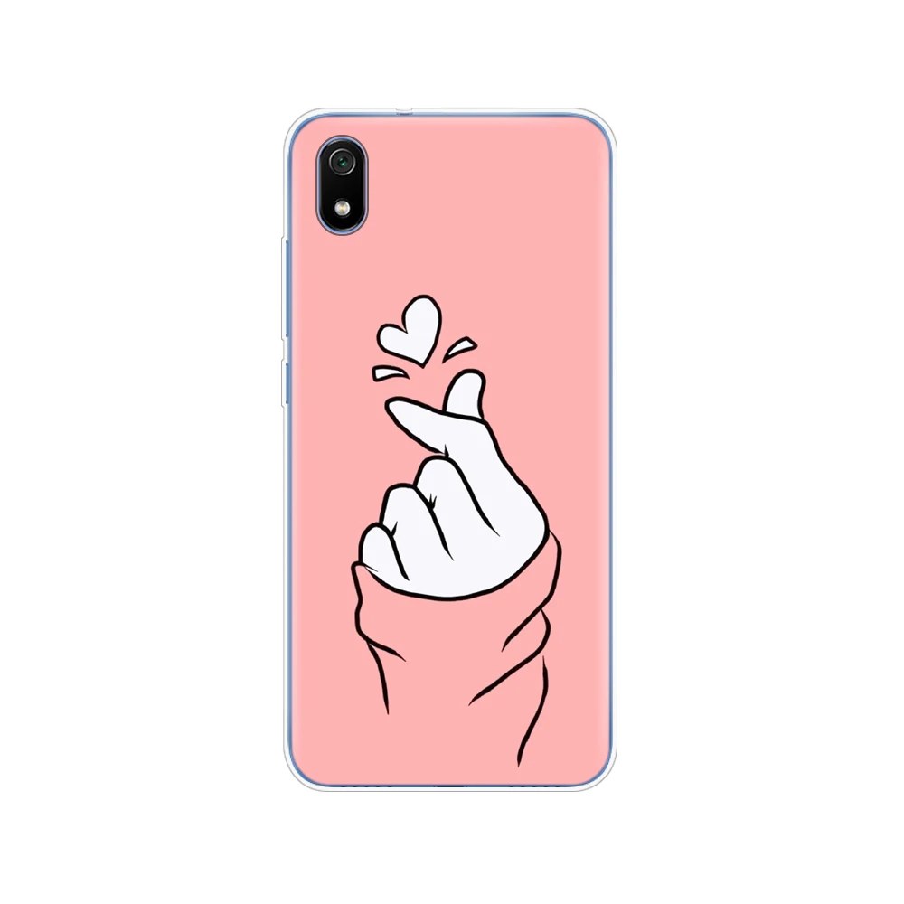 61857 Силиконовый чехол для xiaomi redmi 7a, чехлы, мягкая задняя крышка из ТПУ для redmi 7 a, бампер hongmi 7a, чехол для телефона, полная Защита, Чехол - Цвет: 61857