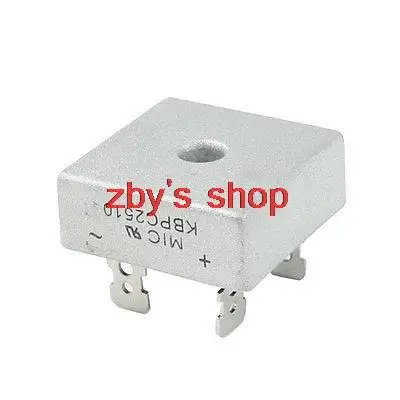 

KBPC25-10 1КВ 25Amp Серебряный тон металлический корпус Однофазный мост выпрямитель KBPC2510