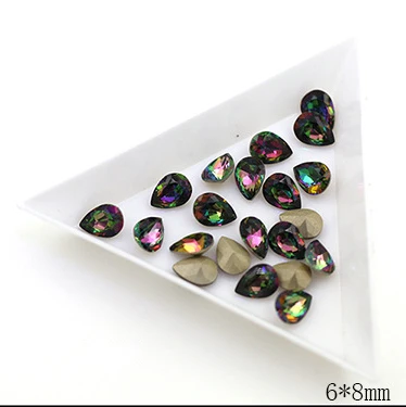 Самый популярный! 30 шт./партия стеклянные ногти для маникюра|glass rhinestones|crystal glass