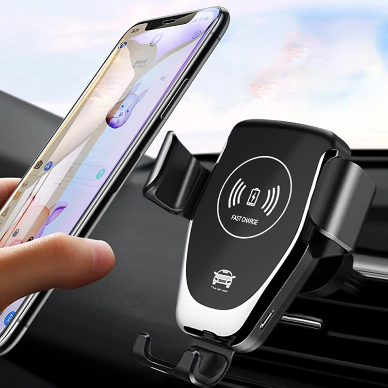 Беспроводное зарядное устройство Автомобильный держатель смартфон для телефона