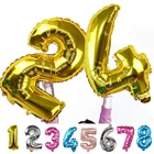 32-дюймовые Разноцветные цифры, шары для детского дня рождения, аксессуары для свадьбы, украшения своими руками