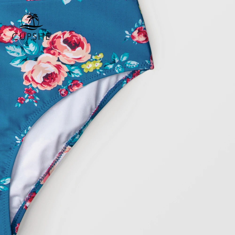 CUPSHE/сексуальные розовые и синие женские комплекты бикини с высокой талией