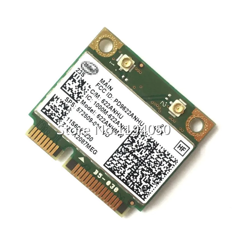 Intel Беспроводной карты 6200 60Y3231 EDGE14 15 E10E30 E40 E50 Dual Band Беспроводной LAN 802.11n 2,4 ГГц и 5,0 ГГц 300 Мбит/с 622AN