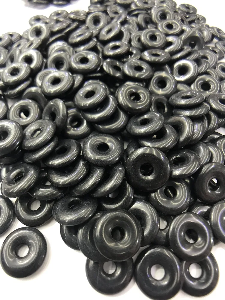 15 мм круглые бусины из натурального камня для изготовления ювелирных изделий: черный Onxys 5 шт./лот