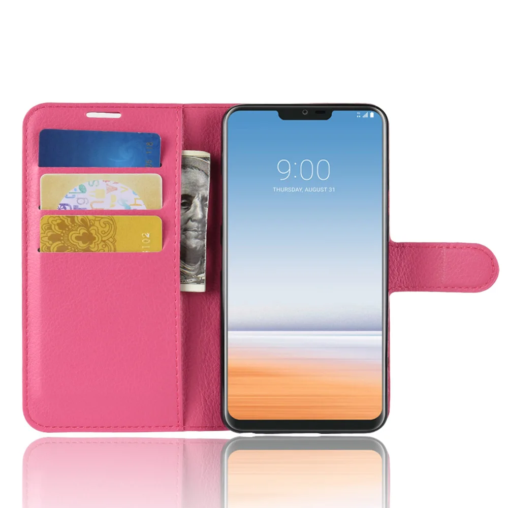 G7 чехол ThinQ для LG Чехол 6 1 дюйма Роскошный телефона из искусственной кожи Fit G 7 флип