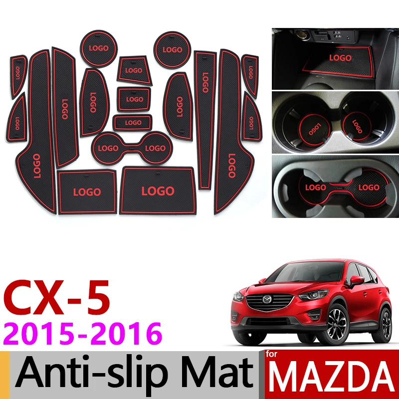 Противоскользящий резиновый коврик для ворот Mazda CX 5 2015 2016 Facelift CX5 MK1 аксессуары