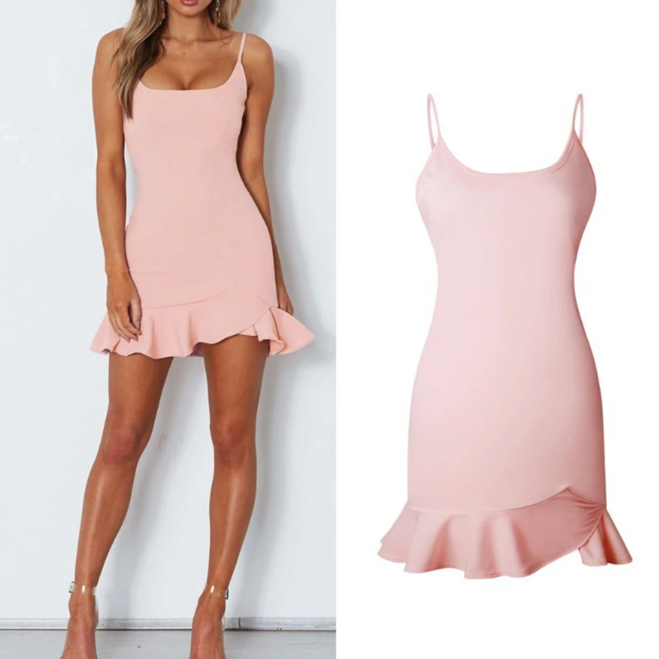 Пикантные узкие Bodycon весна вязаное платье Для женщин Chic роковой ете 2019 красный