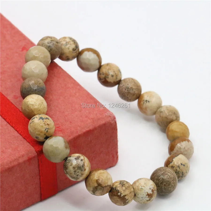 8 мм натуральный камень аксессуары браслет бусы ручная работа Модные женские