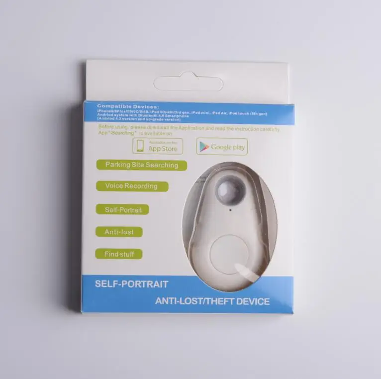 White with Box Аксессуары для собак Silicagel, водонепроницаемый, для Bluetooth, смарт-трекер для собак, gps трекер, умный мини-трекер для домашних животных, оборудование для поиска, поставка - Цвет: White with Box
