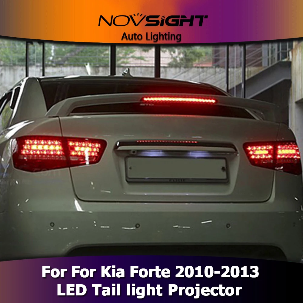 NOVSIGHT 2 шт. Автомобильные светодиодные Налобные прожекторы сигнальная лампа DRL поворотные сигнальные автомобильные огни для Kia Forte 2010-2013