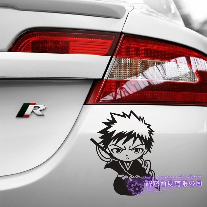Отбеливатель Kurosaki Ichigo автомобильная наклейка на стену Мультяшные веера