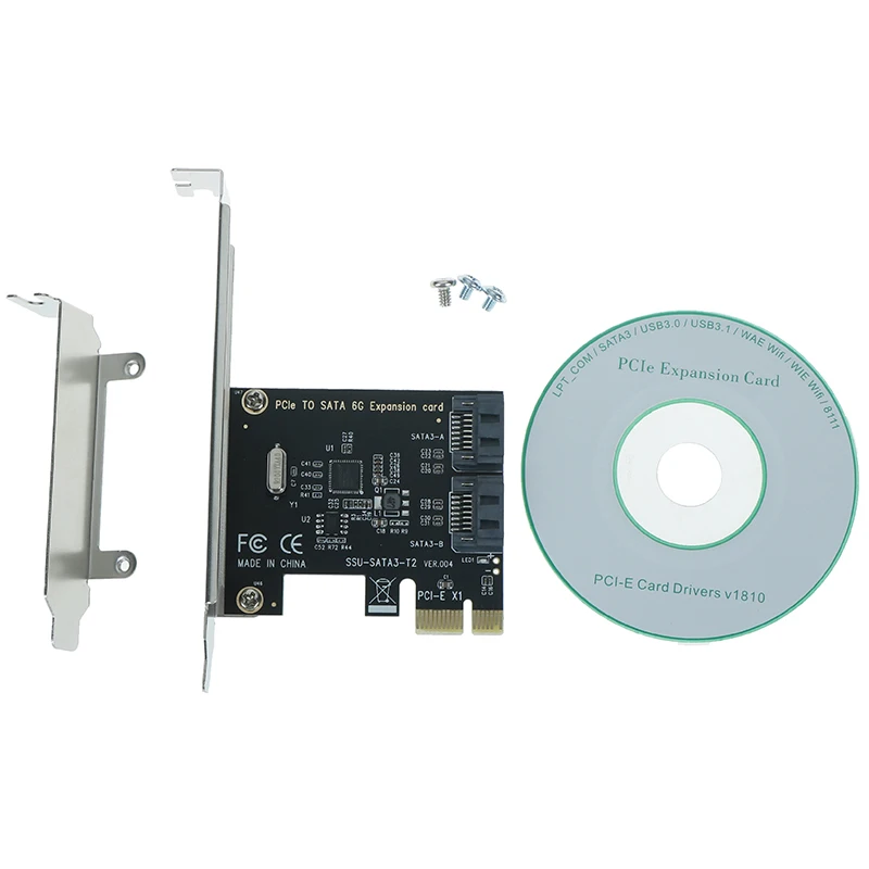 Плата расширения SATA PCI express на 3 0 2 порта карта E III адаптер SATA3 контроллер