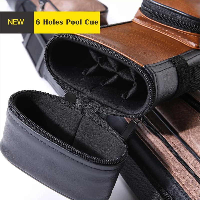 О 'мин чемоданчик для бильярдного кия 2 цвета 6 отверстий высокого качества чехол прочный комплект сумка Профессиональный Бильярд палка аксессуары