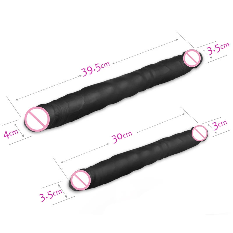 U-образный двойной фаллоимитатор Силиконовый водонепроницаемый вагинальный