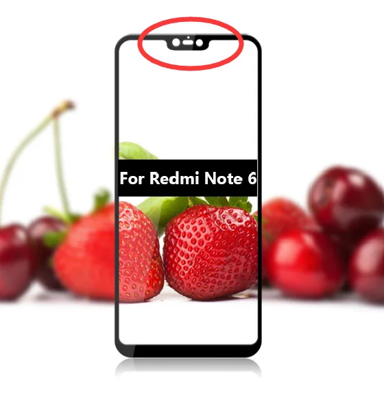 Mocolo полное покрытие закаленное Стекло для Xiaomi Redmi Note 6 PRO Экран протектор для Redmi Note 6 HDClear закаленное защитное пленка - Цвет: For Redmi Note 6