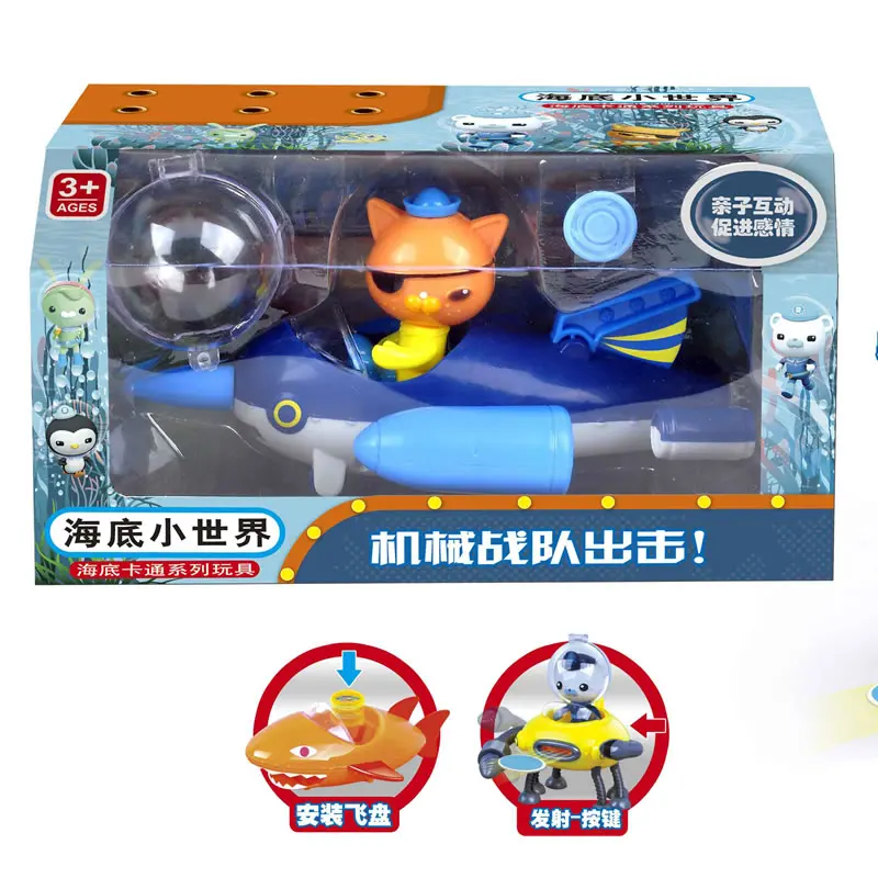 Octonauts стрельба Billfish лодка игрушки капитан барнаклс квази модели для маленьких
