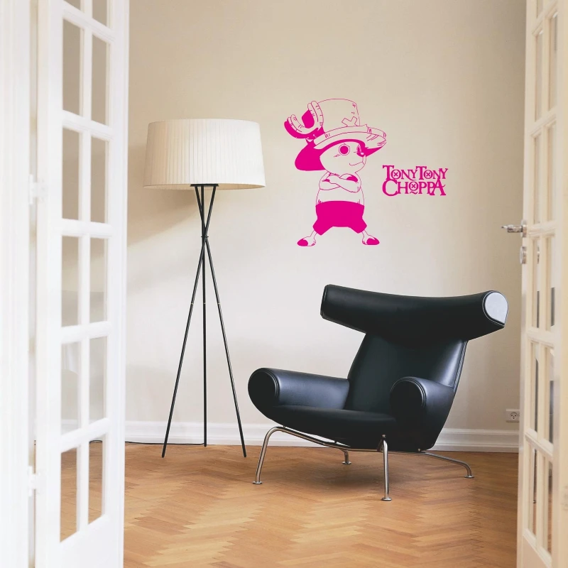 Tony Chopper настенная наклейка Комиксы и анимация с логотипом виниловые настенные