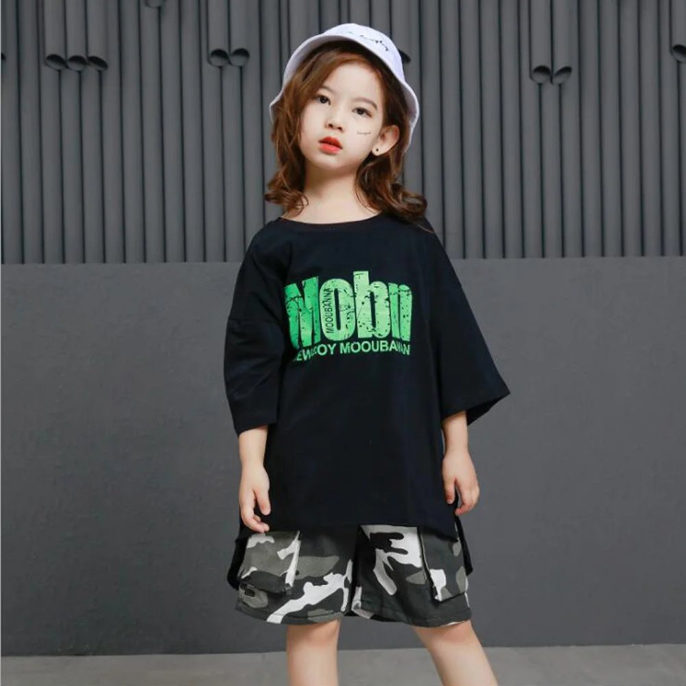 Детские свободные костюмы для бальных танцев джаз хип хоп танцевальный костюм