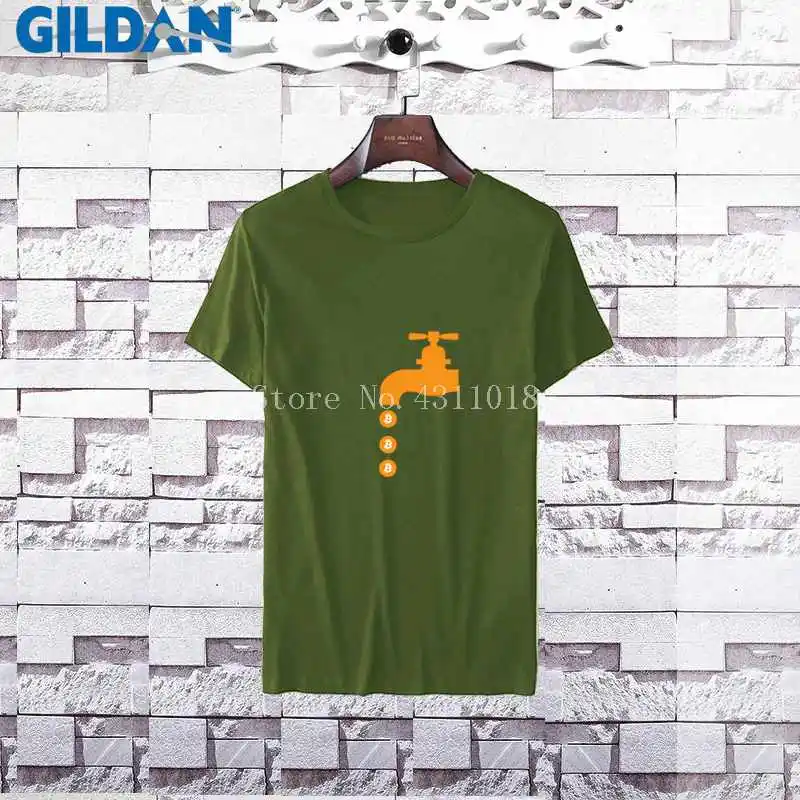 t-shirt men 2017 bitcoin faucet logo symbol cryptocurrency coin t shirt cotton short sleeve tshirt Tops Tees |
