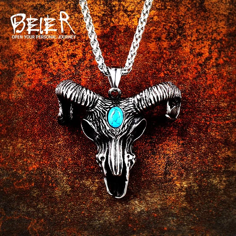 Байер 316L нержавеющая Викинг норвежский Одина маска головы барана для Для мужчин