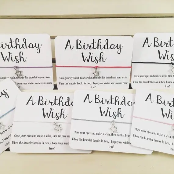 Браслеты с надписью на заказ браслеты wish день рождения ювелирные изделия Дружба