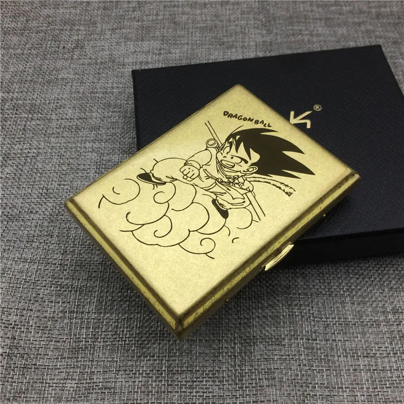 MR. K D02 Винтажный стиль Dragon Ball Goku Ride Dragon/Ride Cloud Мужской Латунный 16 обычный чехол для сигарет коробка для сигарет