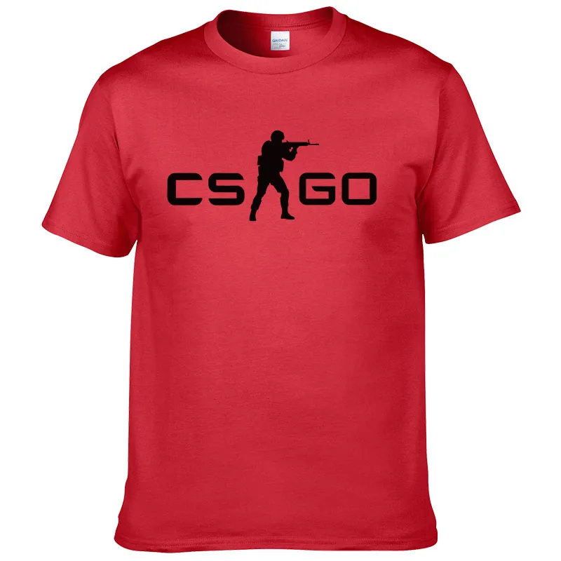 CS GO Gamers/Мужская и женская футболка новая летняя csgo для мужчин 100% хлопок высокое