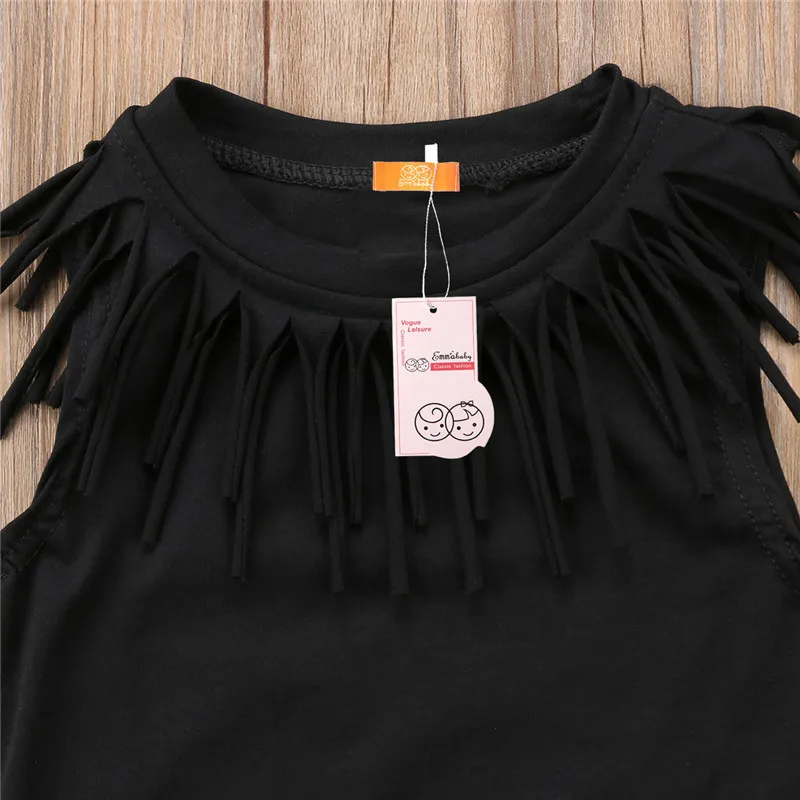 Милый комбинезон с кисточками для маленьких девочек и мальчиков лето 2018