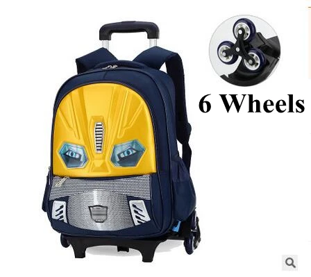 Школьный рюкзак на колесиках для мальчиков детские рюкзаки школы|rolling backpack for