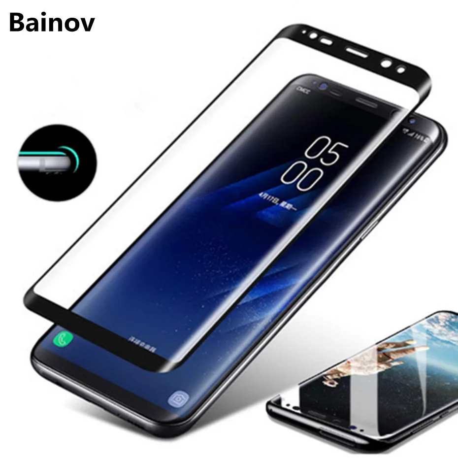 С уровнем твердости 9 H 3D Защитное стекло для samsung s8 galaxy плюс защитная пленка из