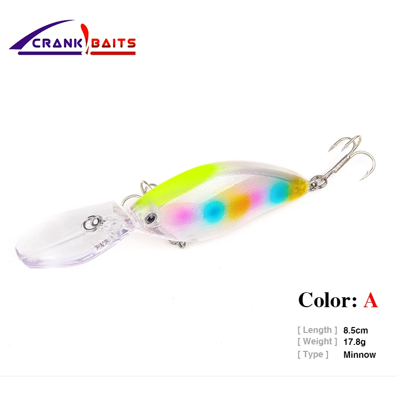 Кривошипная Приманка Minnow Swim Aritificial жесткая приманка для рыбалки 8.5cm17.8g рыба