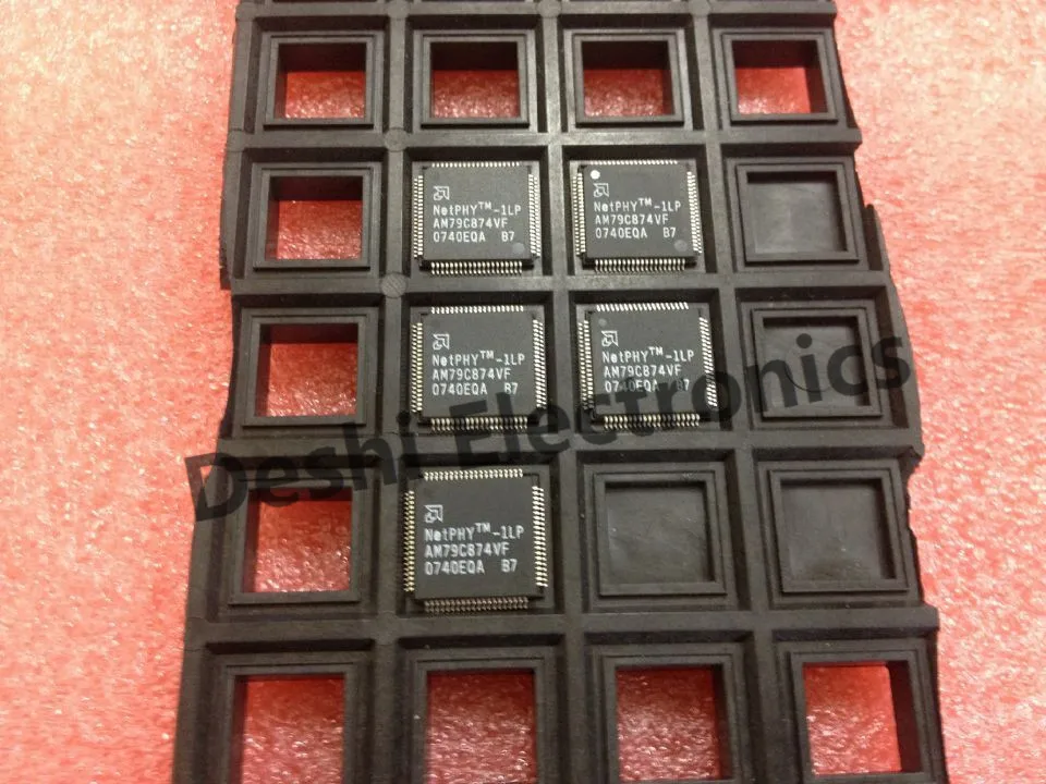 5 шт. AM79C874VF AM79C874 QFP80 малая мощность 10 / 100 - TX FX локальная сеть трансивер и |