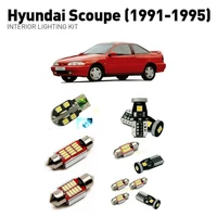 led interior lights for hyundai scoupe 1991 1995 9pc led lights for cars lighting kit automotive bulbs canbus