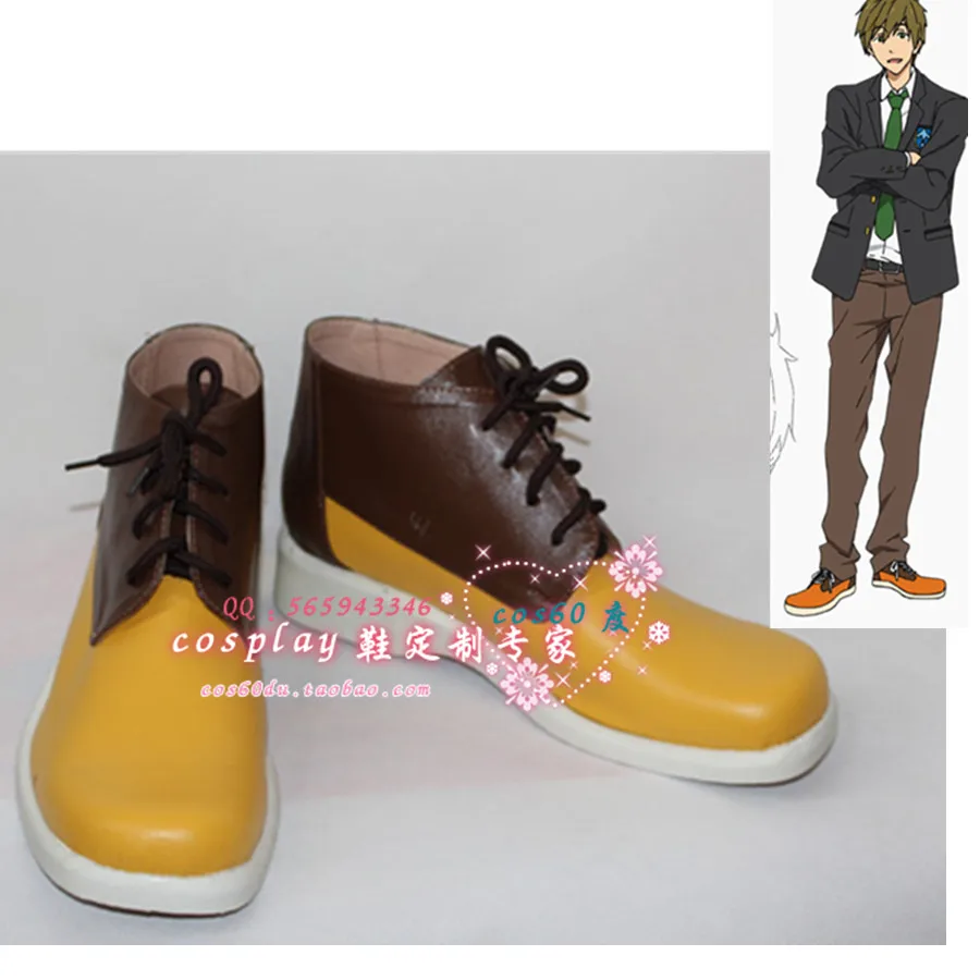 Аниме бесплатно! Макото Тачибана сапоги для косплея индивидуальная обувь S008