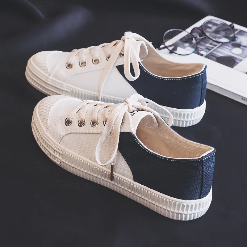 Кеды женские холщовые кроссовки с вулканизированной подошвой Повседневная