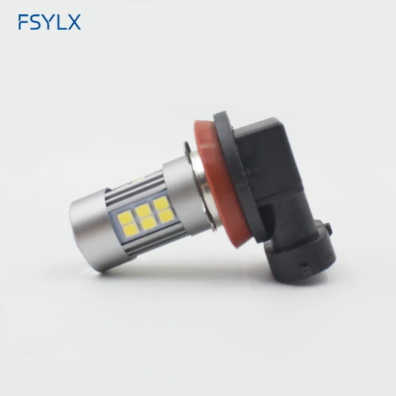 FSYLX 10 шт. H7 H8 H9 H11 9005 9006 HB4 1156 BA15S 1157 BAY15D Автомобильные светодиодные противотуманные