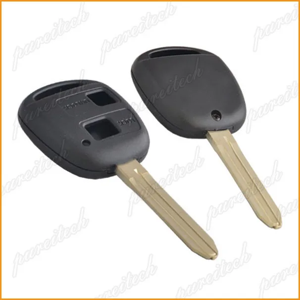 PREISEI 50 шт./лот 2 кнопки Автомобильный Дистанционный ключ чехол fobs для toyota camry