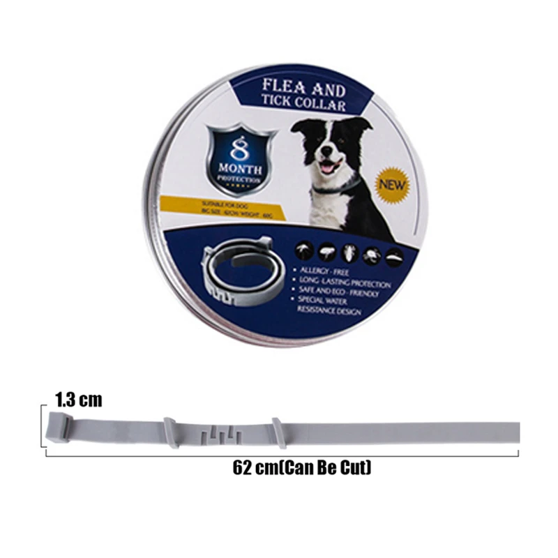 Dog Collar Сересто ошейник для собак Комаров Репеллент ошейник для насекомых Регулируемый ошейник для домашних собак кошек анти блох клещей вшей предотвращает - Цвет: Dog Collar