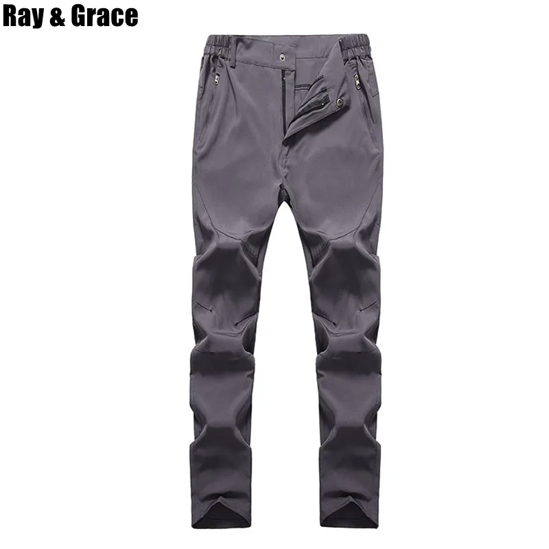 RAY GRACE Summer Men Women Hiking Pants Outdoor Quick Dry Trousers Breathable Waterproof Camping Stretch Trekking Sports |