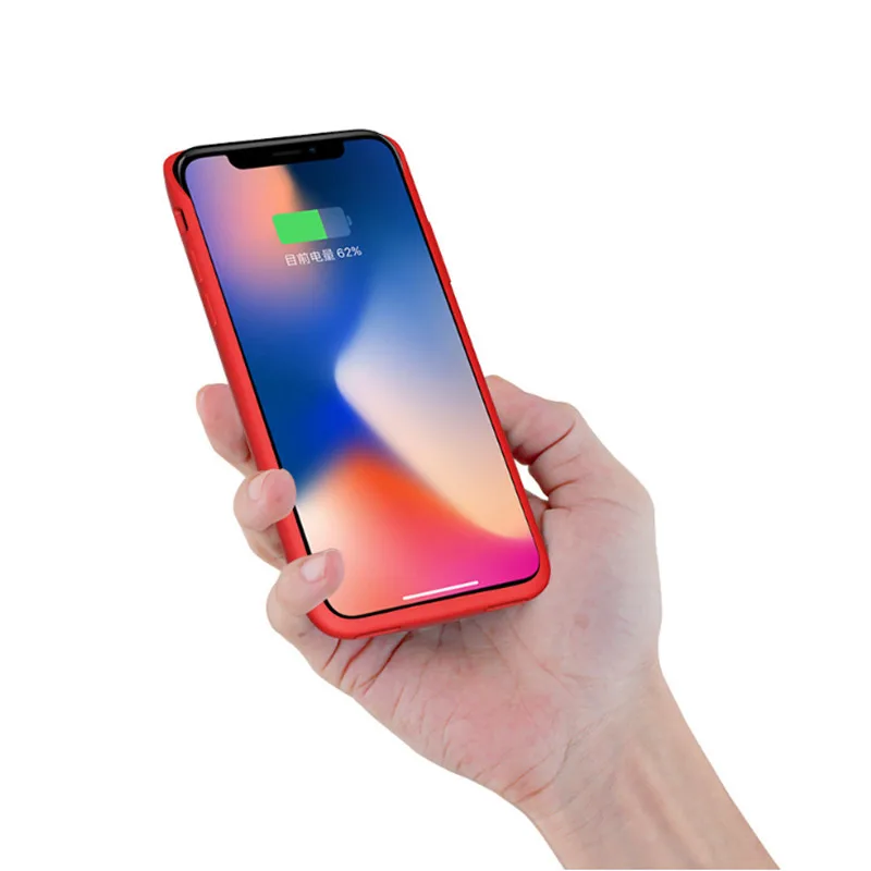 Чехол для аккумулятора iPhone X 4000 мАч перезаряжаемая портативная внешняя зарядка