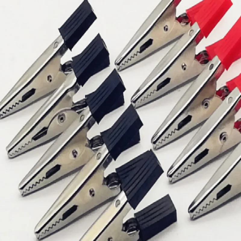 Длина 35 мм зажимы для аллигатора крепкий зажим крокодила изоляционный 25 пара/лот